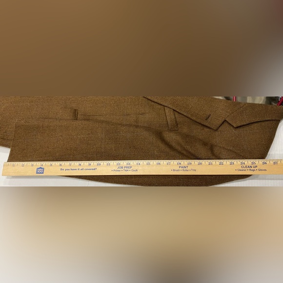 Ralph Lauren Chaps Mens Brown Blazer Measurements In Pics - Picture 12 of 13